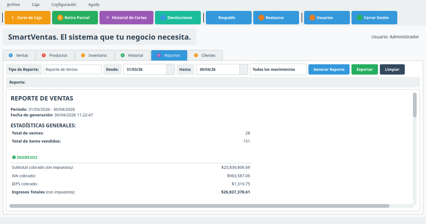 Módulo de Reportes